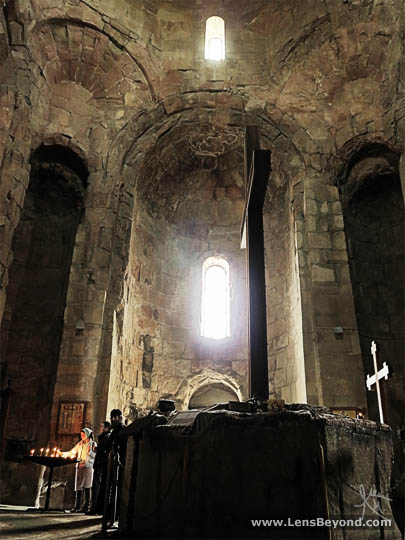 The cross in the centre of Jvari Church